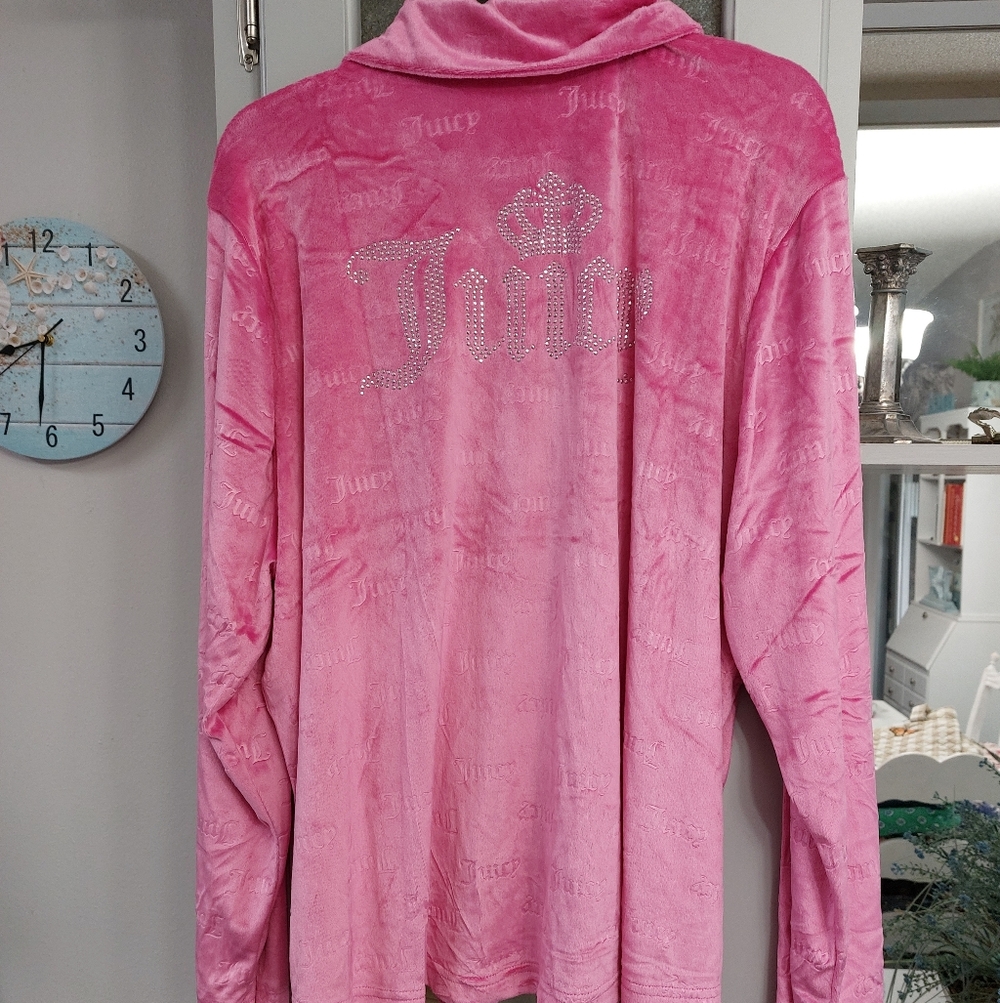 Juicy Couture Knit Velour Pajama Set Juicy Pink NWT - Picture 5 of 5